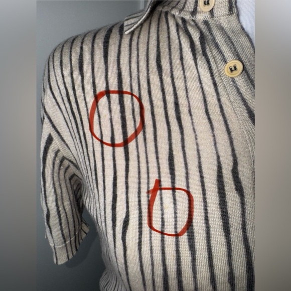 Bottega Veneta Animal Stripe Polo/ Size 4-6 - Picture 4 of 11